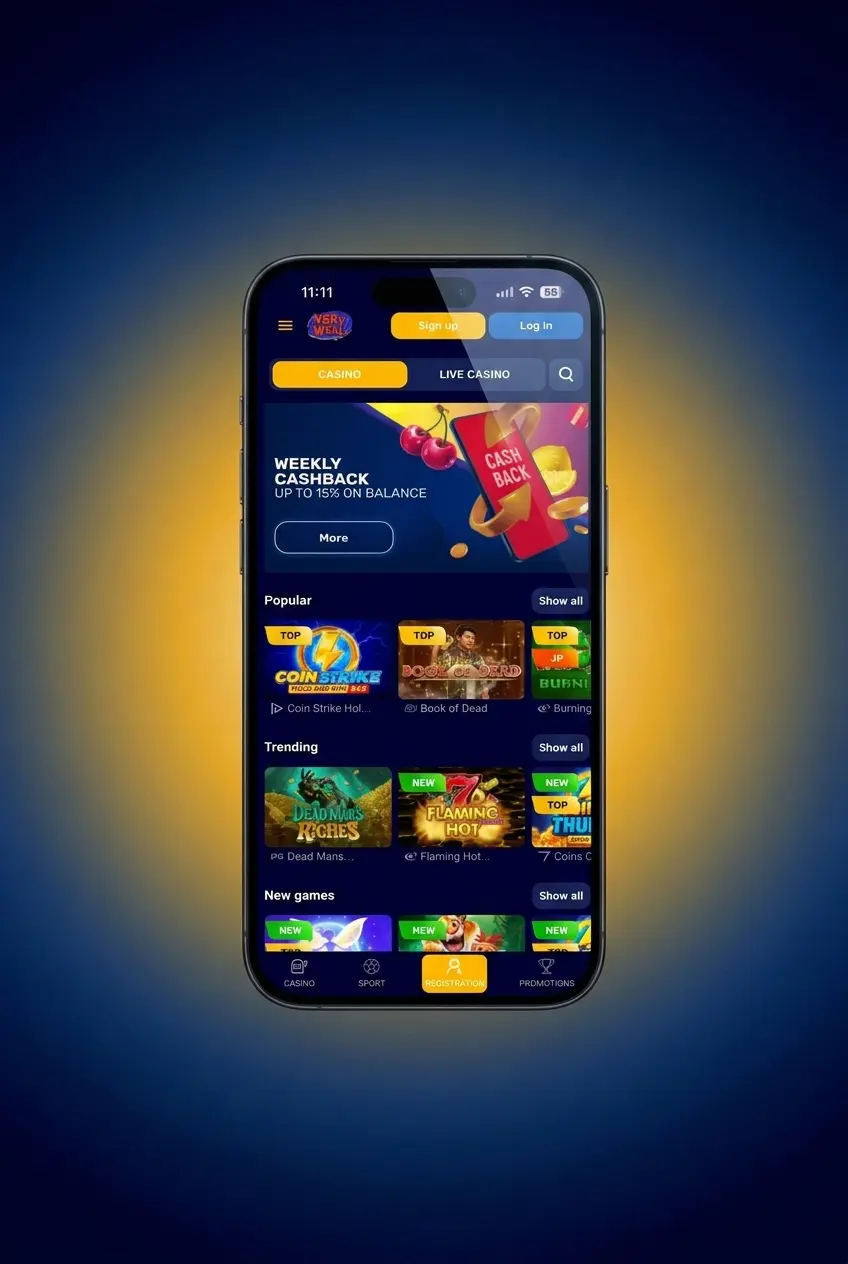 VeryWell APK download steps for Android showing install settings, Downloads folder, and app login screen