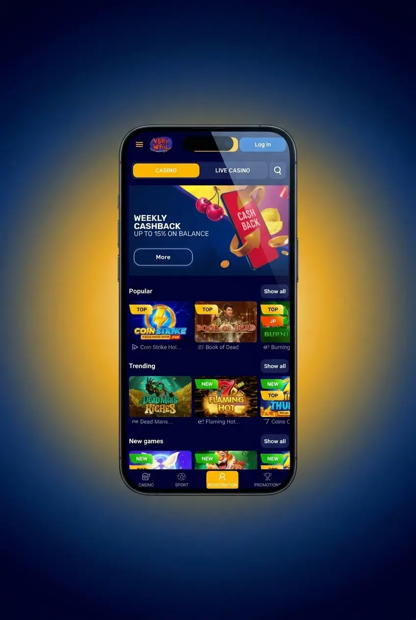 VeryWell APK download guide for Android showing four installation steps including settings, file manager, and app setup