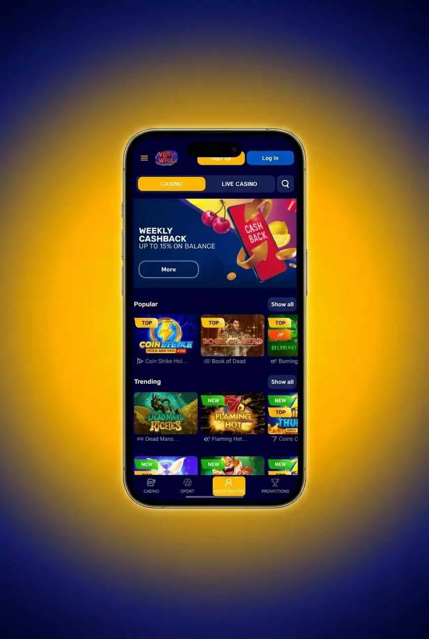 VeryWell account login page showing email, password fields and social sign-in options for accessing games and bets