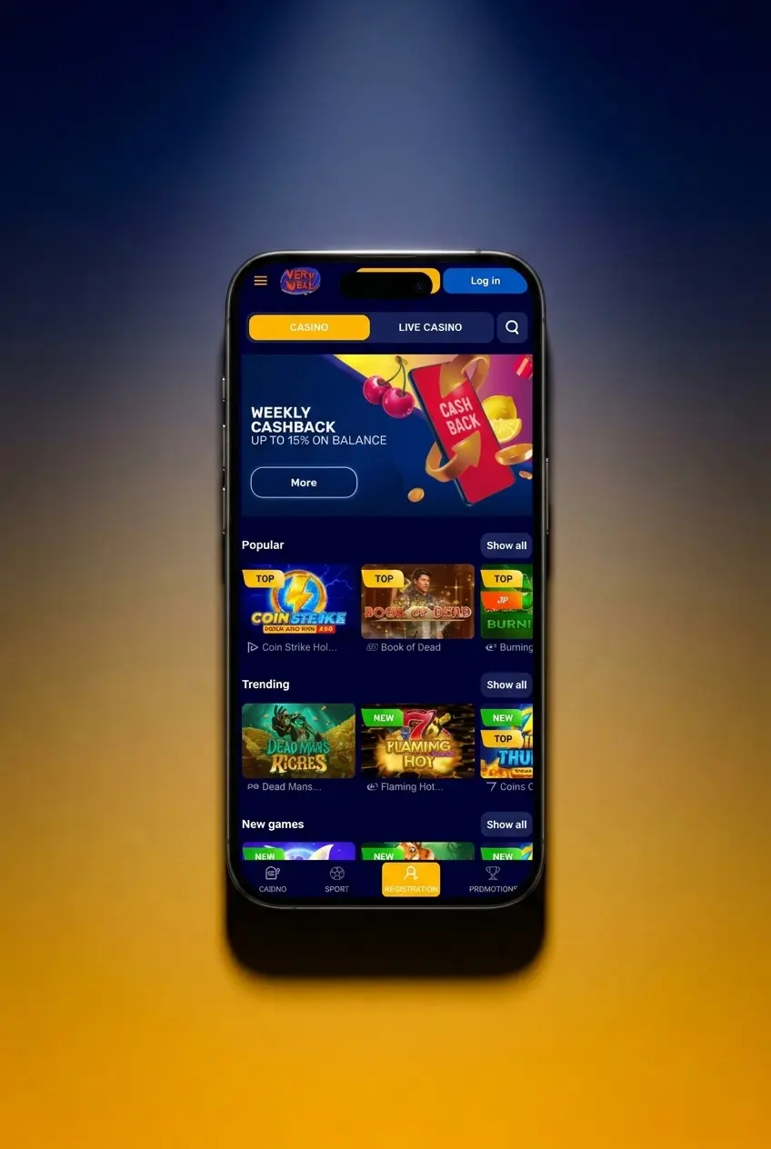VeryWell app sports betting steps showing sign-in, sport selection, market choice, odds tap, and place bet confirmation screen